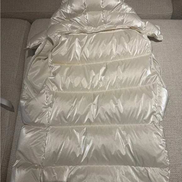 Moncler Shiny Cream Puffer Vest - Picture 3 of 9